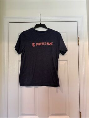 Perfect Game Heather Navy Logo Tee